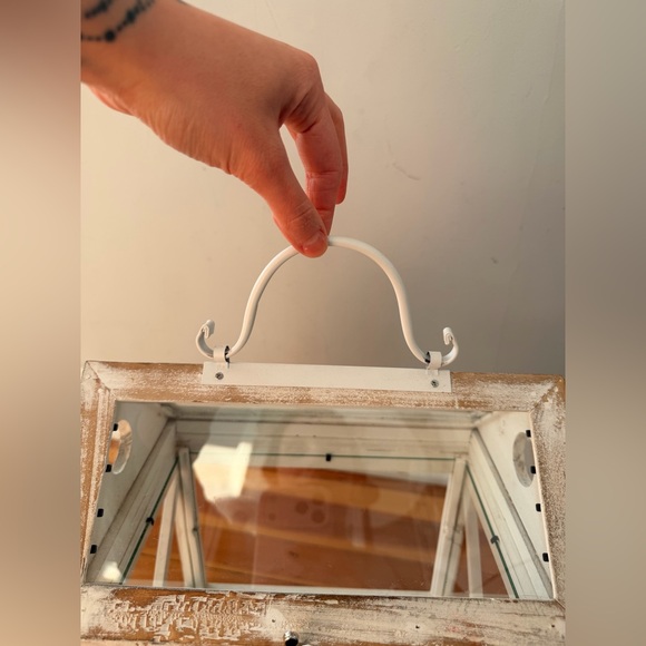 Vintage Distressed Wood and Glass Terrarium - Picture 14 of 15